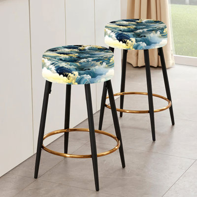 Ensemble de 2 tabourets de bar Hokusai