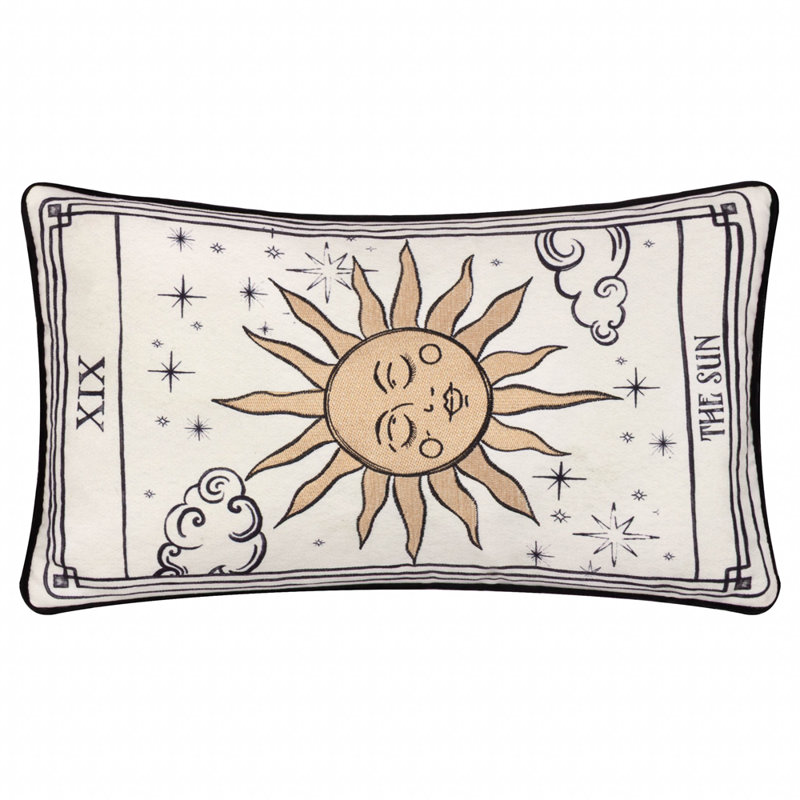 Cream Rectangular Cushion, Polyester