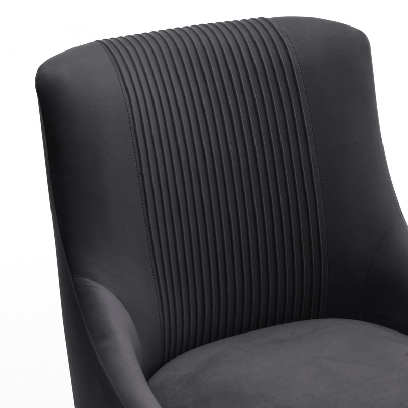 Chaise d'appoint Elian, Noir, noir, noir, noir