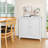 White Double Door Storage Cabinet