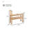 Little Sheep Solid Rubberwood Shoe Storage Bench with Shelf