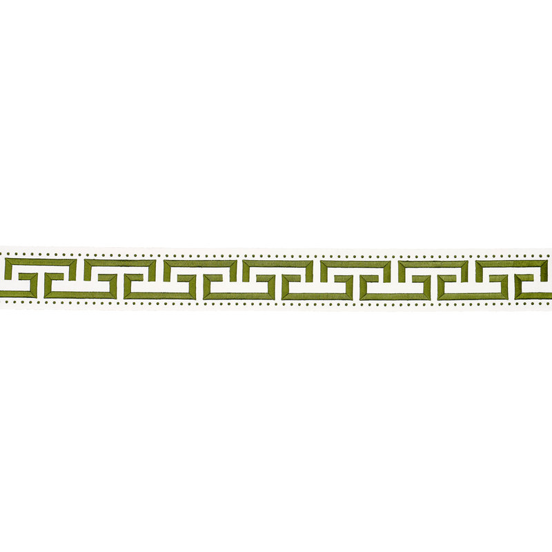 Schumacher X Paloma Contreras Margo Fret Trim, Green