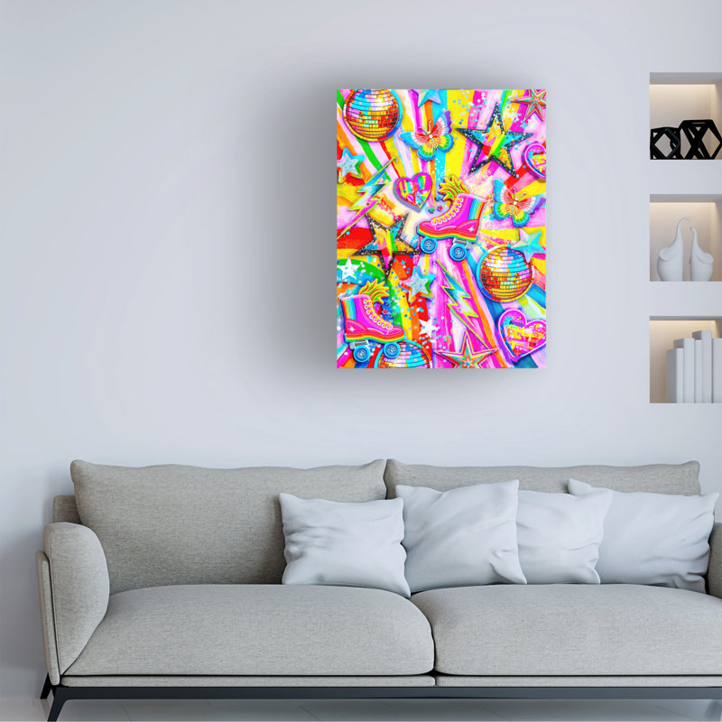 Art sur toile Jess Stempel Rainbow Rays, H 32 po x l 24 po