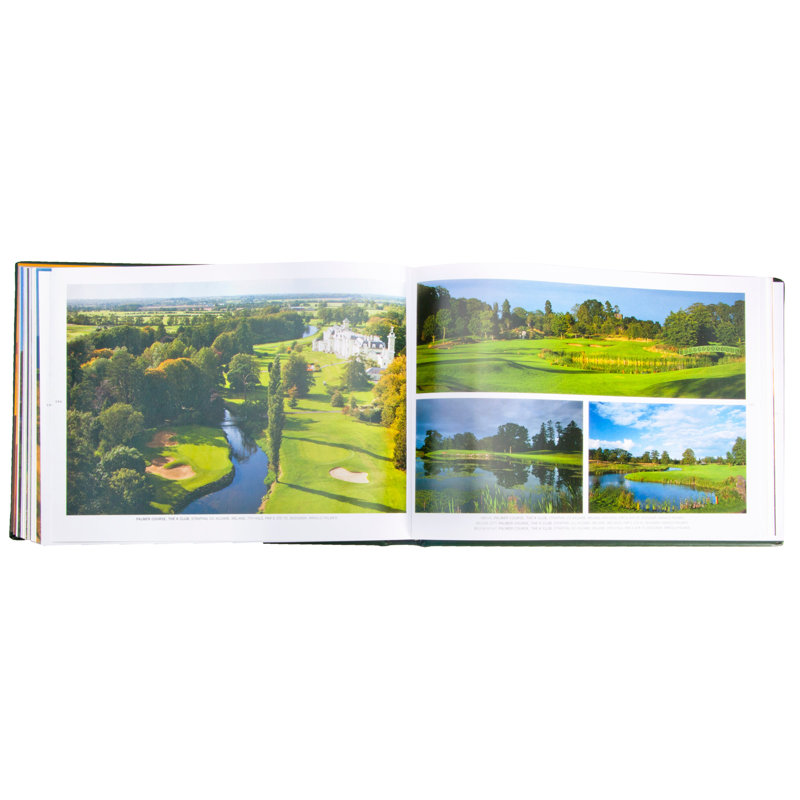 Graphic Image Golf Courses: Fairways of the World Coffee Table Book, Leather, Green