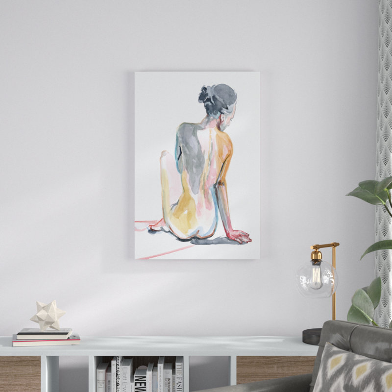 «Colorful Shadows I» par Jennifer Paxton Parker - reproduction d'art sur toile, H 36 po x l 24 po