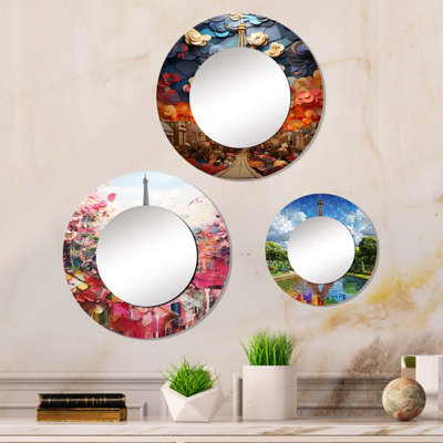 Bundine Metal Round Mirror
