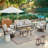 Chamber 5 Pieces Outdoor/indoor Aluminum Patio Swivel Conversation Seating Group With Sunbrella® Cushions For 5 Person