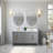60" Double Bathroom Vanity Set-94811327-94811328