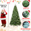 Arbre de Noël artificiel de 7 pi avec 400 lumières Ul, 1072 pointes, fonction de mémoire, support pour une apparence complète dans les petites zones-270173198