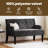 Vidaxl Chesterfield Bench Black 44.09 X 25.79 X 29.53 In Velvet-556806828
