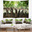 Tapisserie de paysage africain de singes au sri lankais-28485931