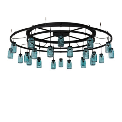 Cassilda Glass Semi Flush Mount