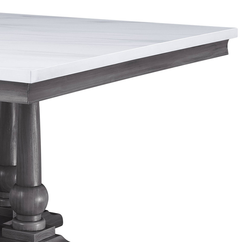 Larone Faux Marble Top Dining Table