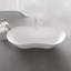 67" x 31.5" Freestanding Soaking Solid Surface Bathtub Stone Resin with Overflow and Pop-up Drain, Matte White