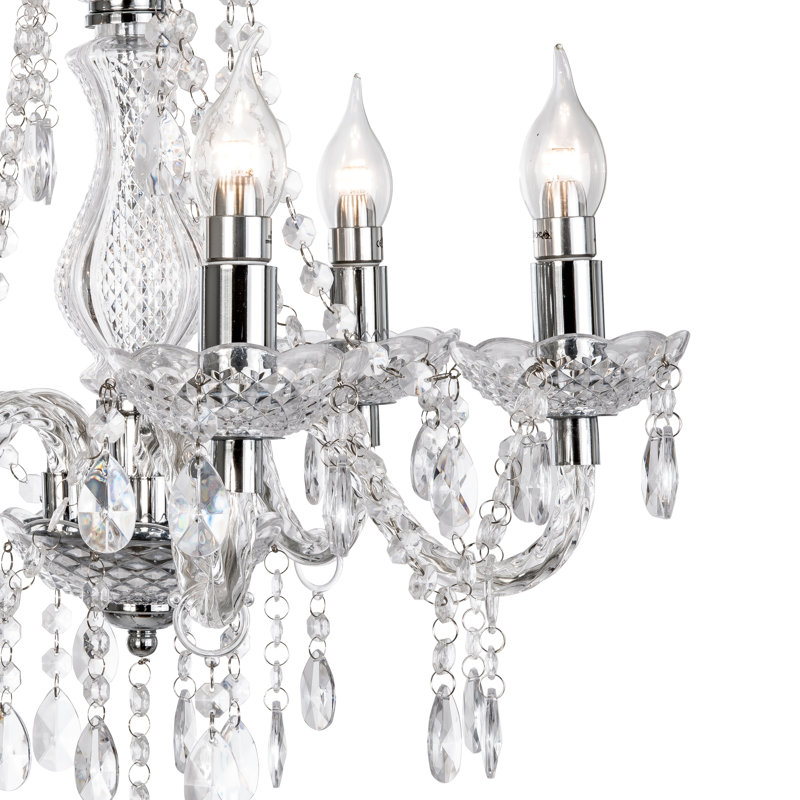 5 - Light Chandelier, Chrome