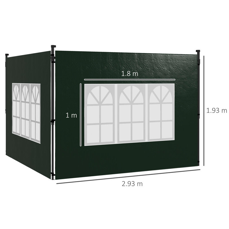 Childersburg Dakota Fields Polyethylene Plastic Replacement Canopy for Canopy, Green