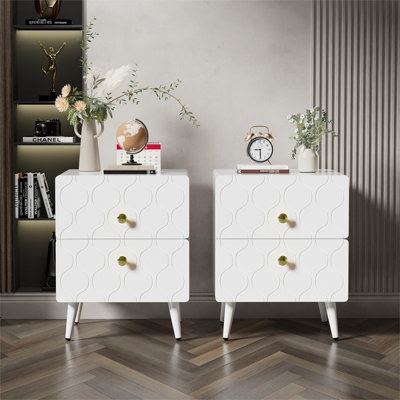 Jakayla 39.5cm W Manufactured Wood Bedside Table