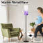 Lampe sur pied à aquarelle mauve à intensité variable moderne avec télécommande et interrupteur au pied avec abat-jour et lampe sur pied pour le bureau de la chambre à coucher