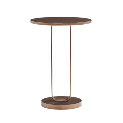 Antique Bronze Round Accent Table