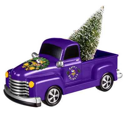 Minnesota Vikings Lit Holiday Rally Truck Statue