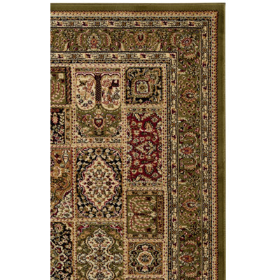 Malayah Klose Oriental Green Area Rug