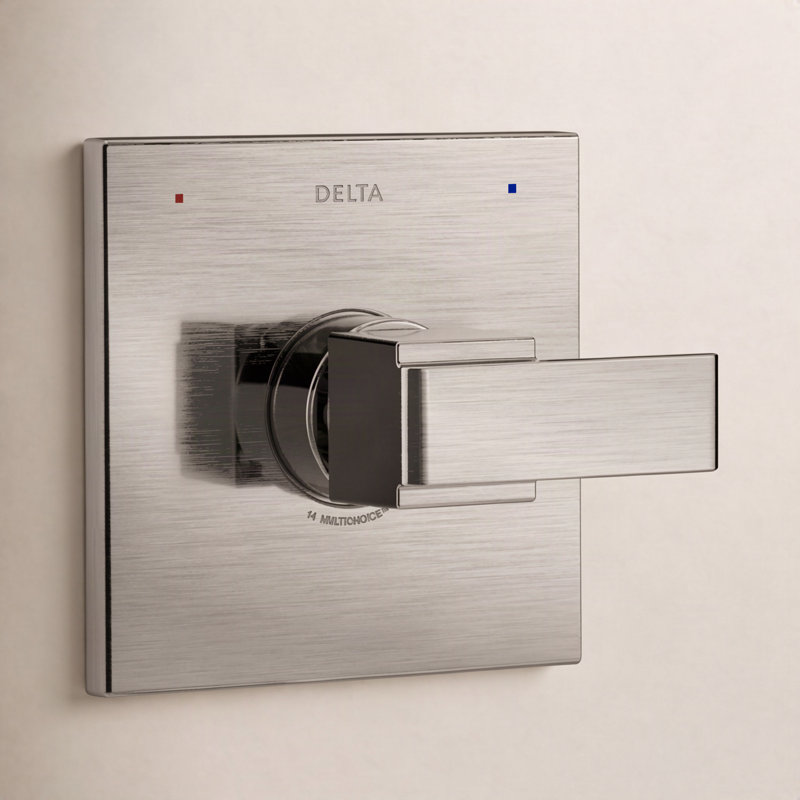 Ara Single-Function Valve Trim Kit, Shower Handle Trim kit, Brilliance Stainless