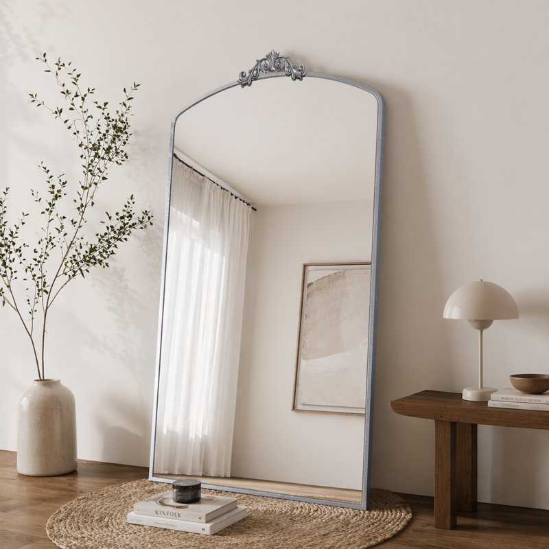 Miroir pleine grandeur, Argent antique