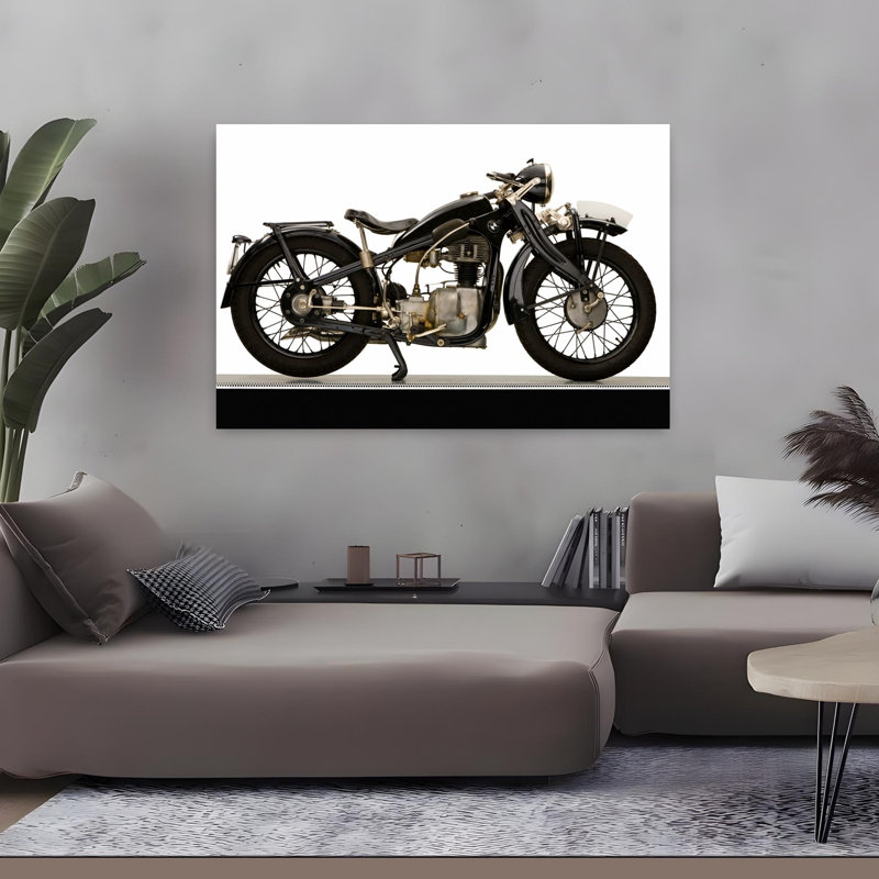 «1933 Bmw 398Cc R4 Classic Abstract Landscape Nature», art mural, H 32 po x l 48 po