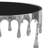 Capri Coffee Table | 36 Inch Round Glass Top | Melting Drip Design | Antique Finish-468261560