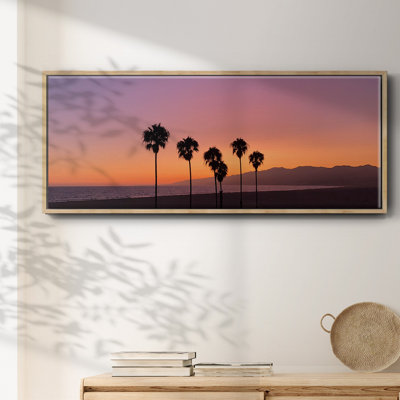Coucher de soleil de Santa Monica - toile encadrée