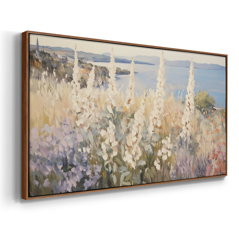 Botanical Series-CCLIX- Toile tendue avec châssis tendue, prête à être accrochée, H 25 po x l 49 po, Noyer