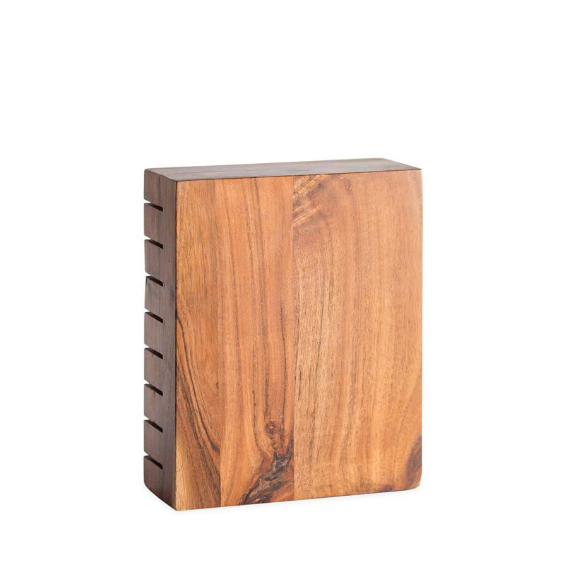Acacia Wood Horizontal 8-Knife Block
