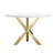 Round Metal Base Dining Table-98715407-98715408