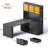Larinda Metal Base Computer Desk with Power Outlet-51038533