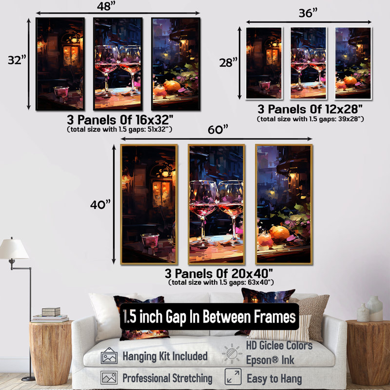 Curve Elegant Bourgogne Wine - art mural vin, Cadre flottant blanc, H 28 po x l 36 po