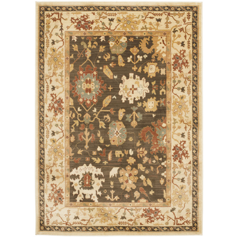 Tapis en polypropylène à ressorts Lauren Ralph Lauren Brice Hts # 5702-42-2080, Rectangle 6 pi 7 po x 9 pi 1 po