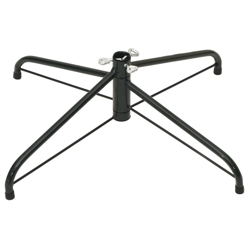 Support de sapin de Noël artificiel en acier noir, H 6,7 po x l 31,5 po x P 31,5 po