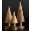 3 Piece Turnedwooden Christmas Tree Set