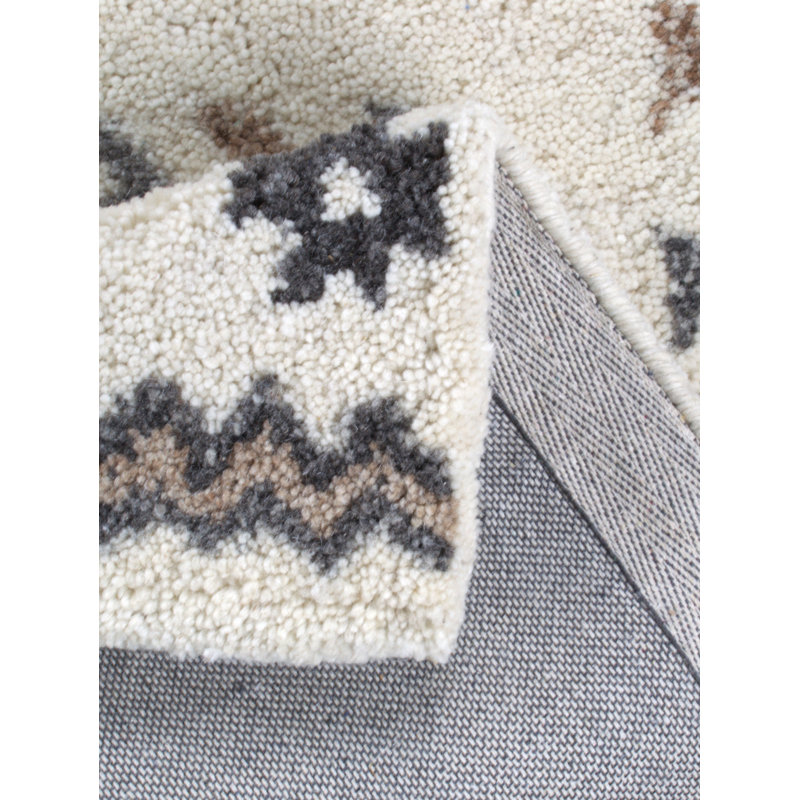 Annika Southwestern Wool Hand Woven Area Rug, Rectangular 90 x 160 cm