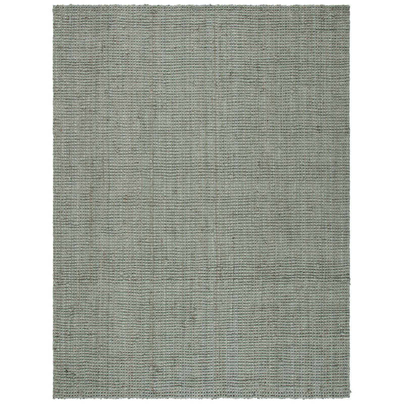 Calidia Natural Fiber Hand Woven Jute Solid Color Rug, Rectangle 9' x 12'