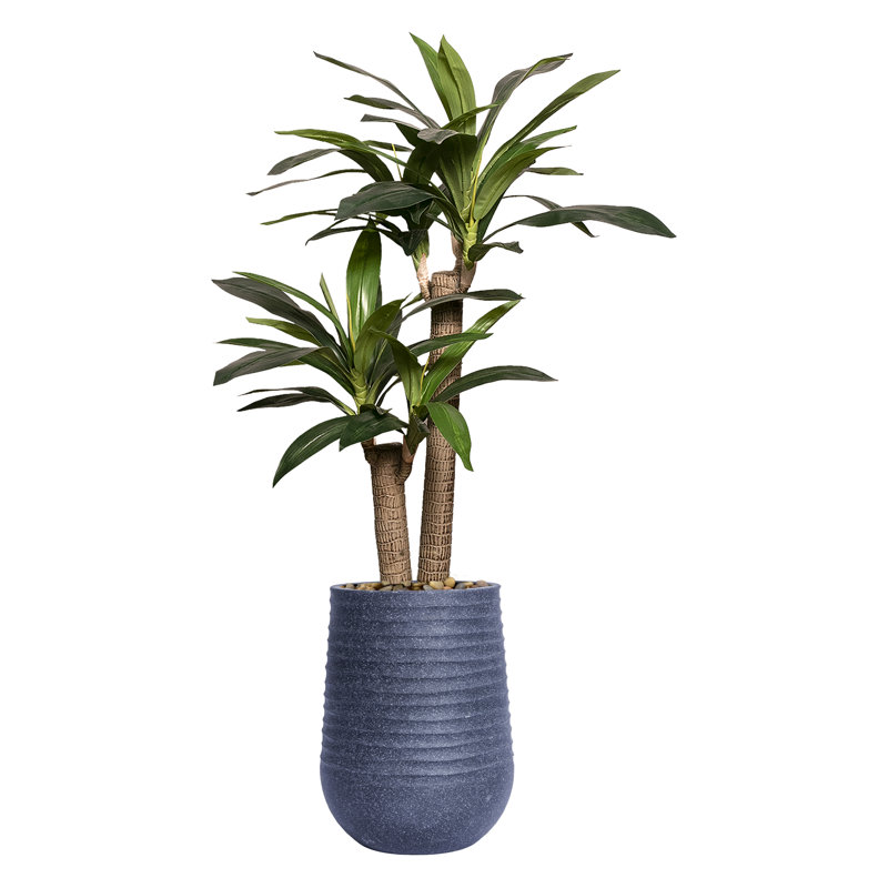 Maïs artificiel 57,08 "en pot, Noir