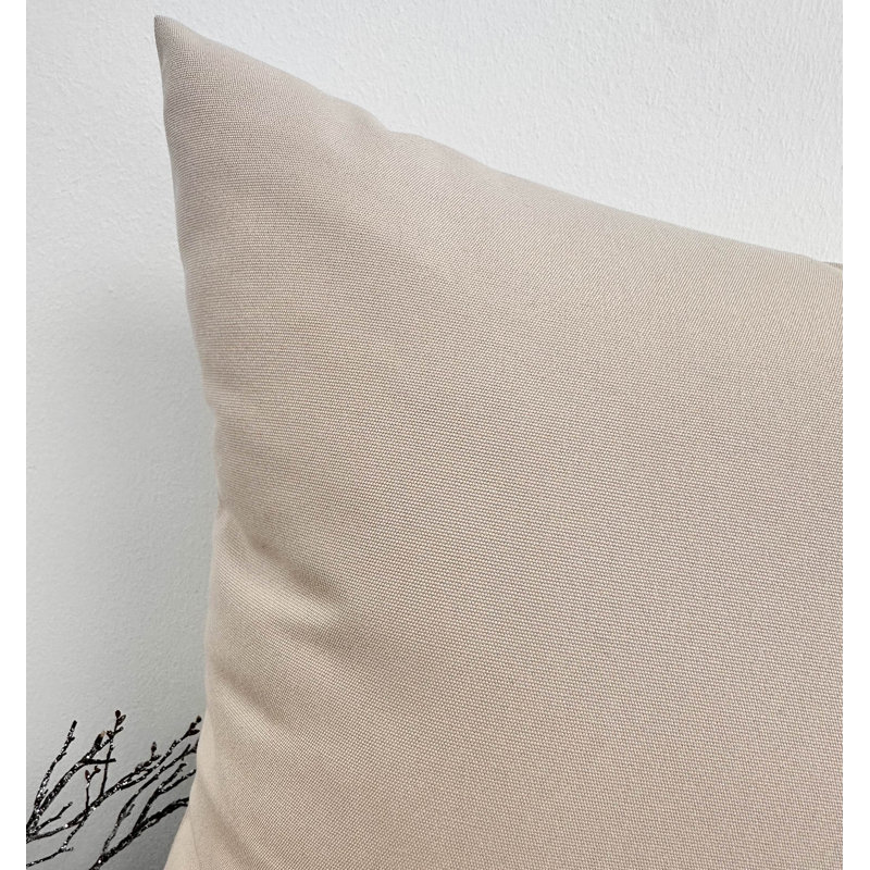 Square Cushion Cover, Beige