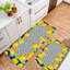 Tapis de cuisine jaune et bleu citron, ensemble de 2, pour la cuisine et la salle à manger