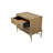 Jaywon Aurora 2-Drawer Nightstand with USB, Latte
