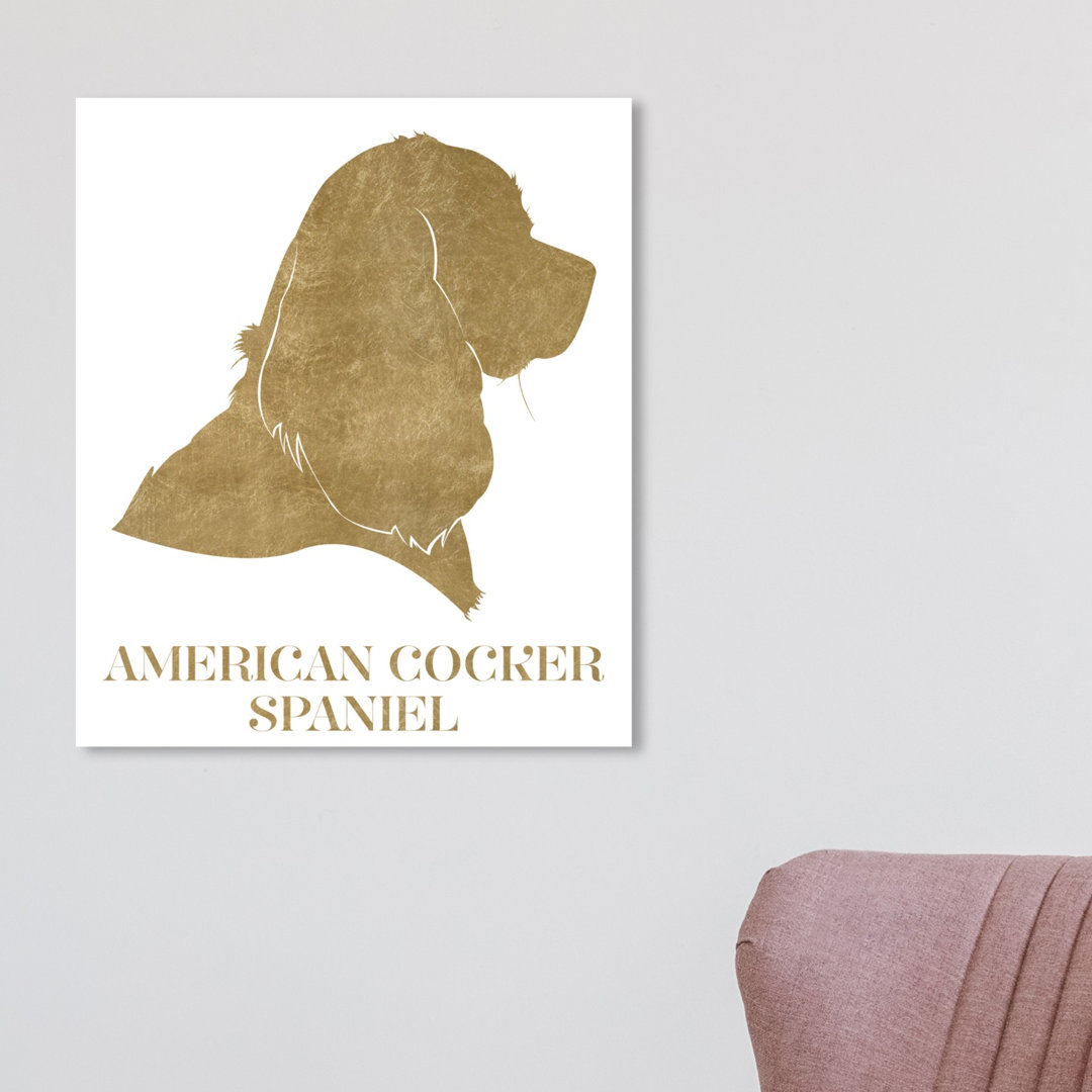 'American Cocker Spaniel' Graphic Art on Wrapped Canvas