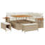 124 cm W Patio Sofa with Cushions