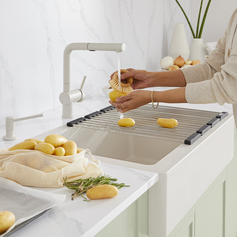 Retractable Kitchen Sink Wash Rack Collapsible Over The Sink