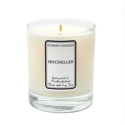 Seychelles Scented Jar Candle with Glass Holder