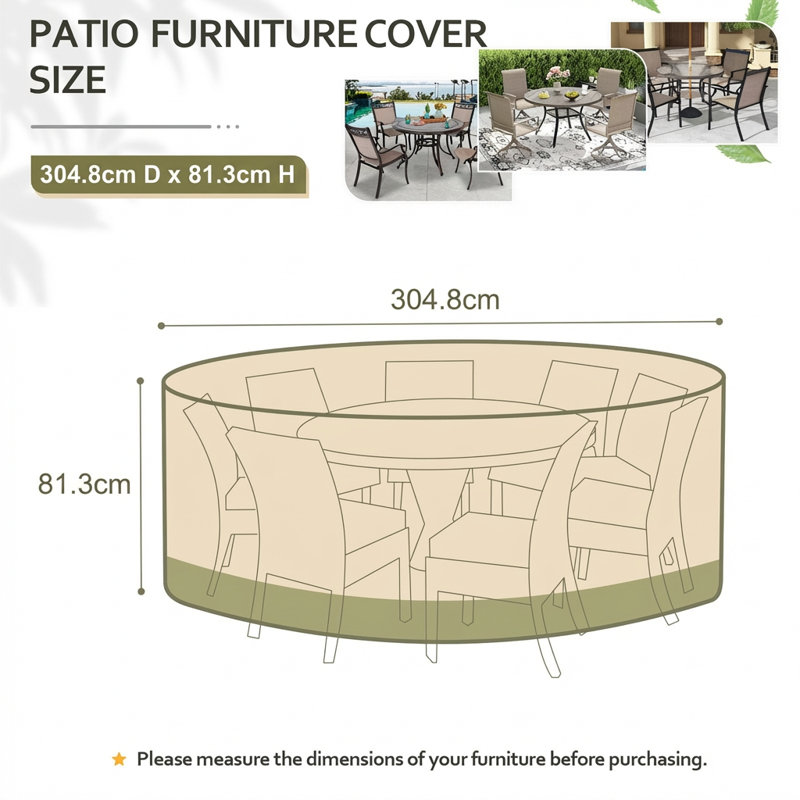 Outdoor Patio Dining Set Cover