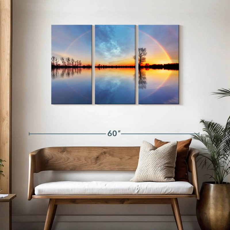 Kerrick Sunset Rainbow Reflection, 28" H x 45" W